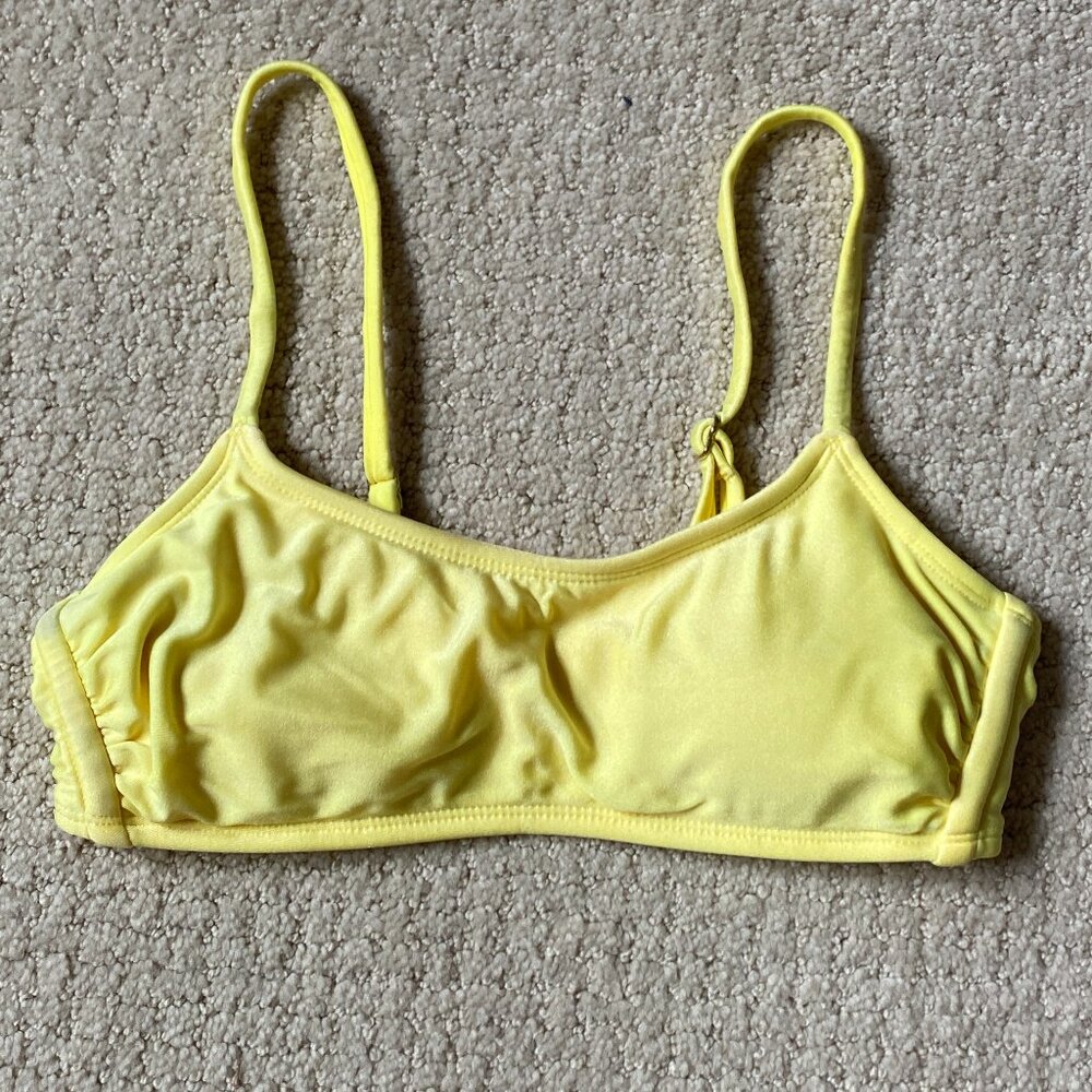 Xhilaration Neon Yellow Bikini Top
